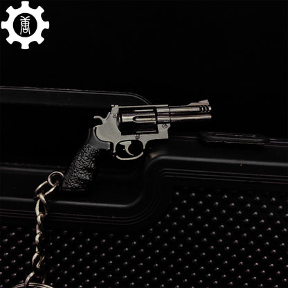 12 In 1 Metal World Famous Pistol Revolver Gun Keychain