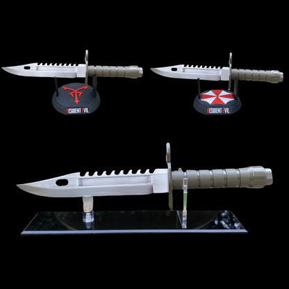 Re4 Leon Combat Knife Metal Blunt Blade Replica
