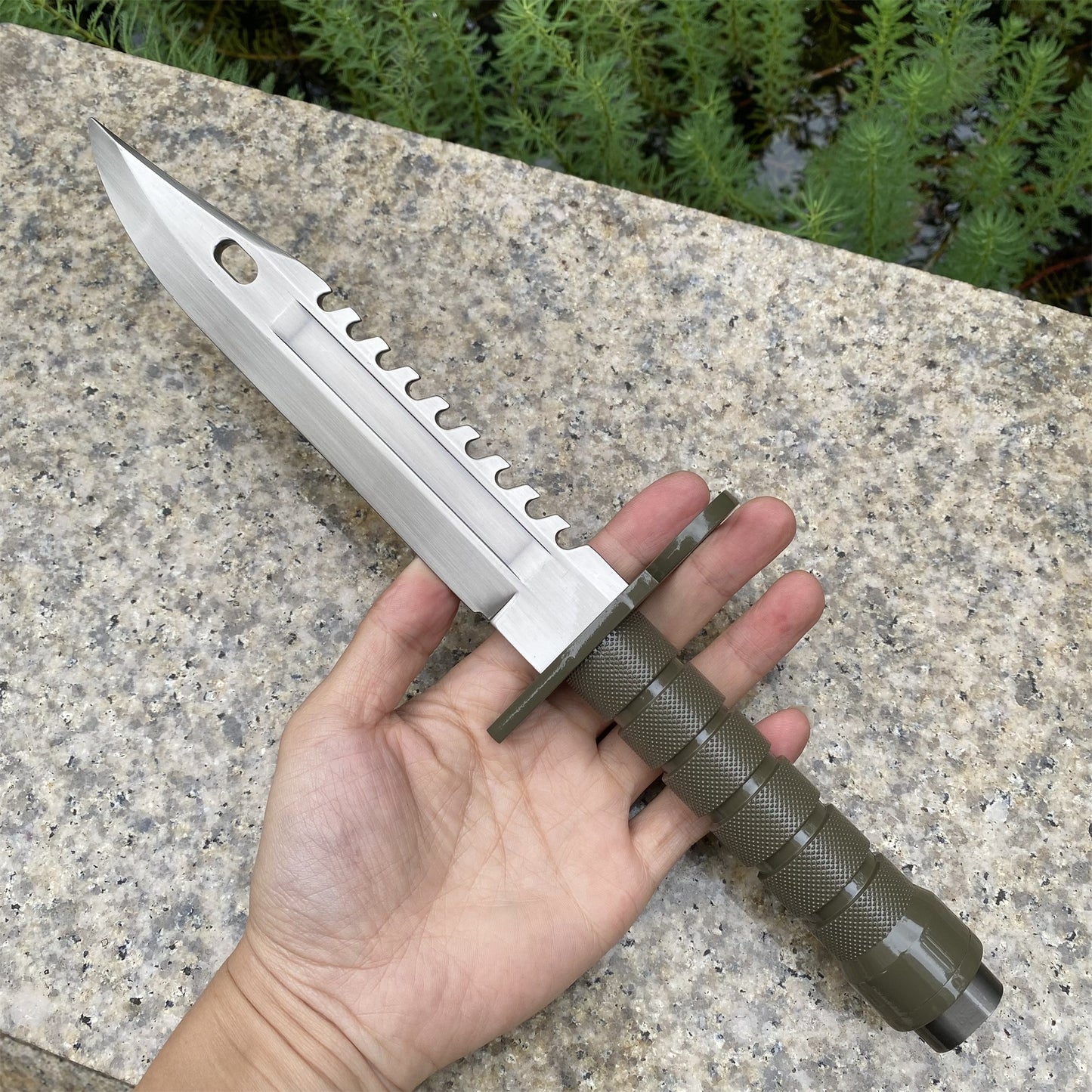Re4 Leon Combat Knife Metal Blunt Blade Replica