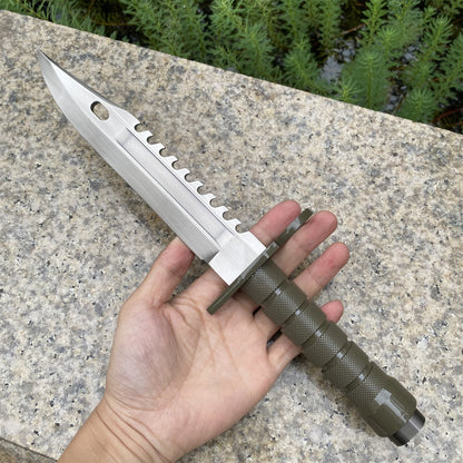 Re4 Leon Combat Knife Metal Blunt Blade Replica