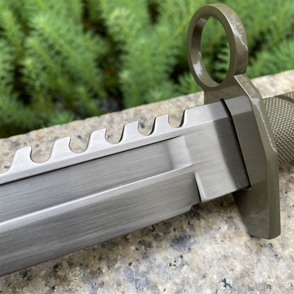 Re4 Leon Combat Knife Metal Blunt Blade Replica