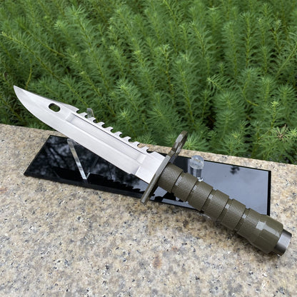 Re4 Leon Combat Knife Metal Blunt Blade Replica