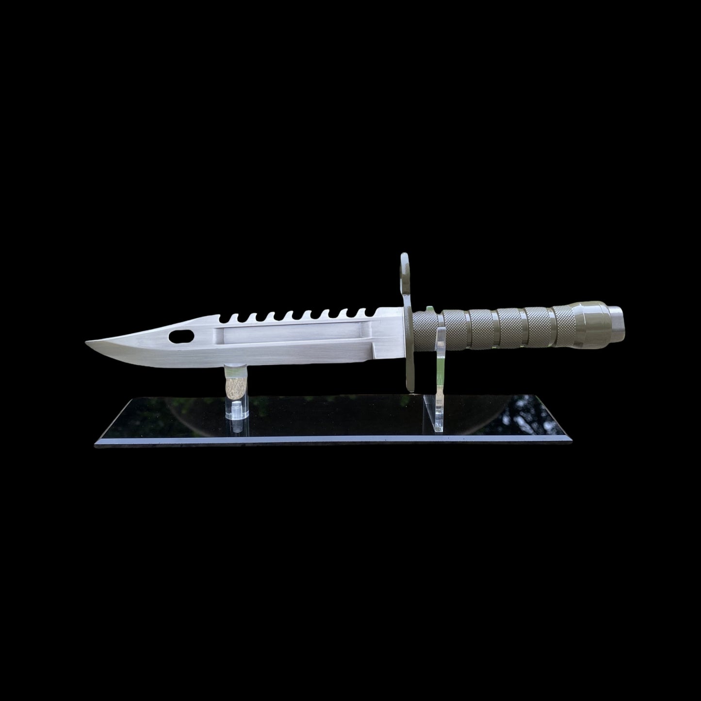 Re4 Leon Combat Knife Metal Blunt Blade Replica