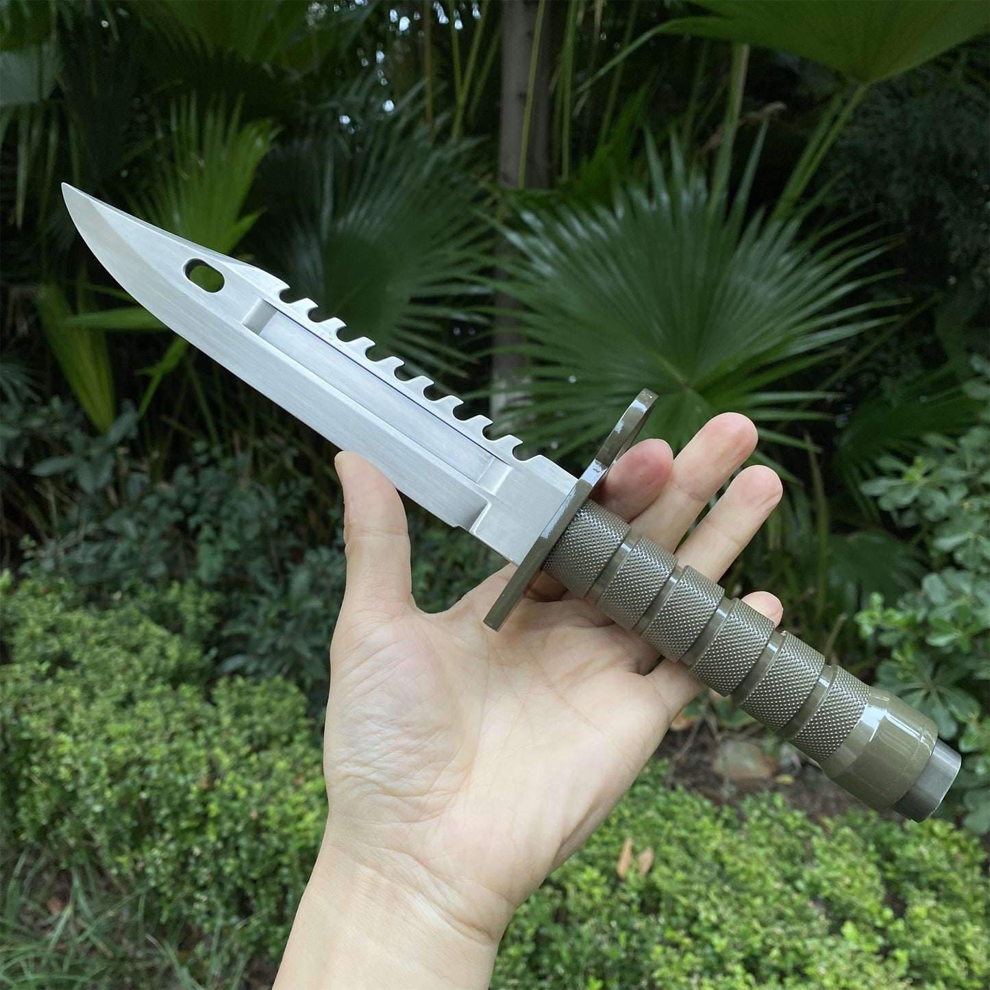 Re4 Leon Combat Knife Metal Blunt Blade Replica