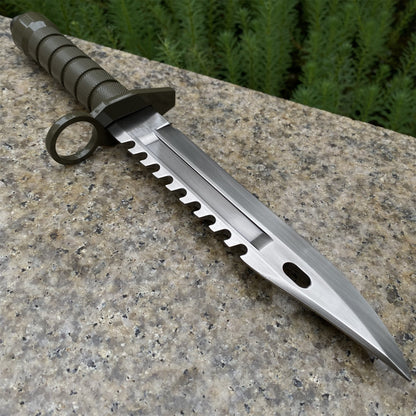 Re4 Leon Combat Knife Metal Blunt Blade Replica
