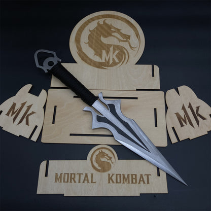 Hand-Forged Steel MK Scorpion Kunai Unboxing Knife