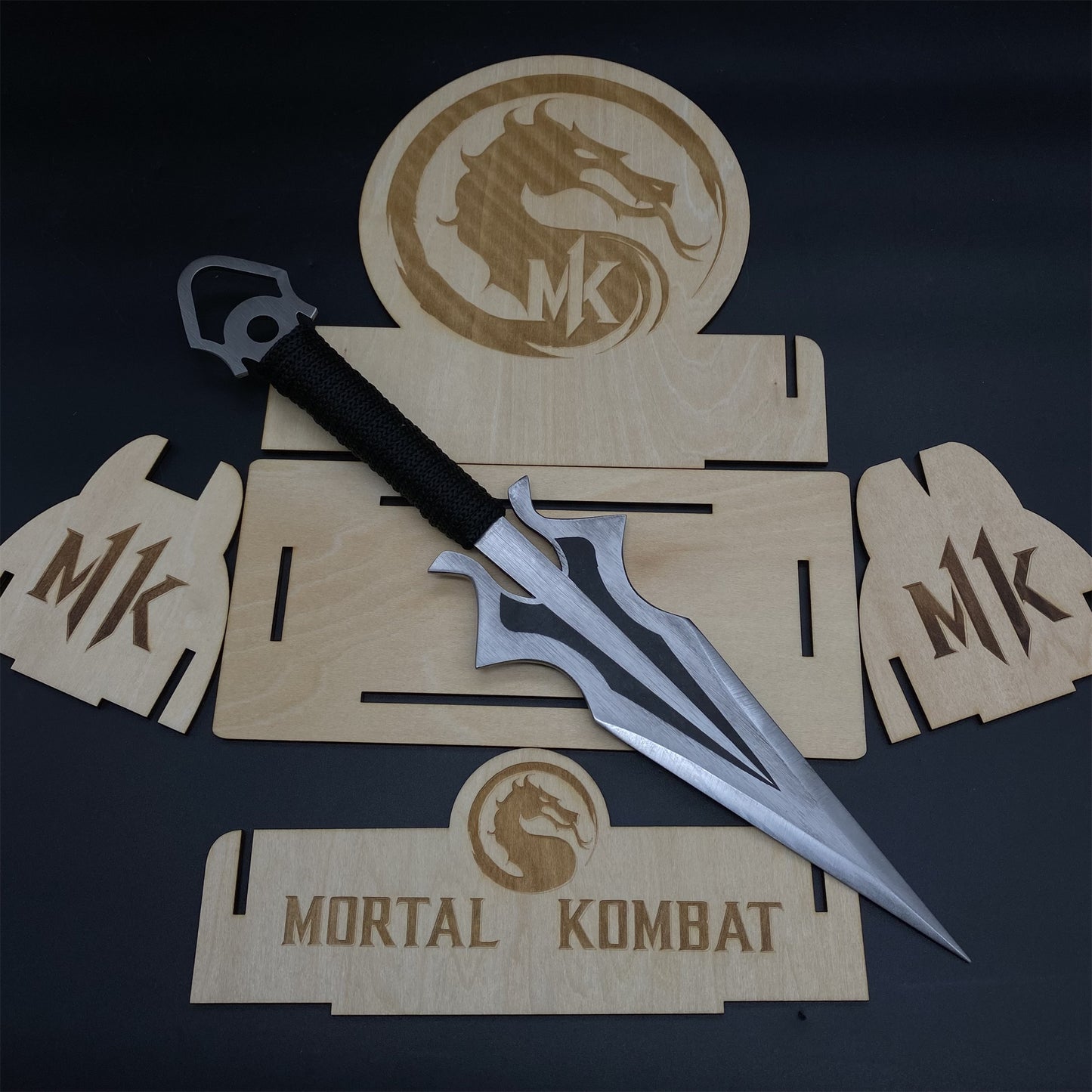 Hand-Forged Steel MK Scorpion Kunai Unboxing Knife