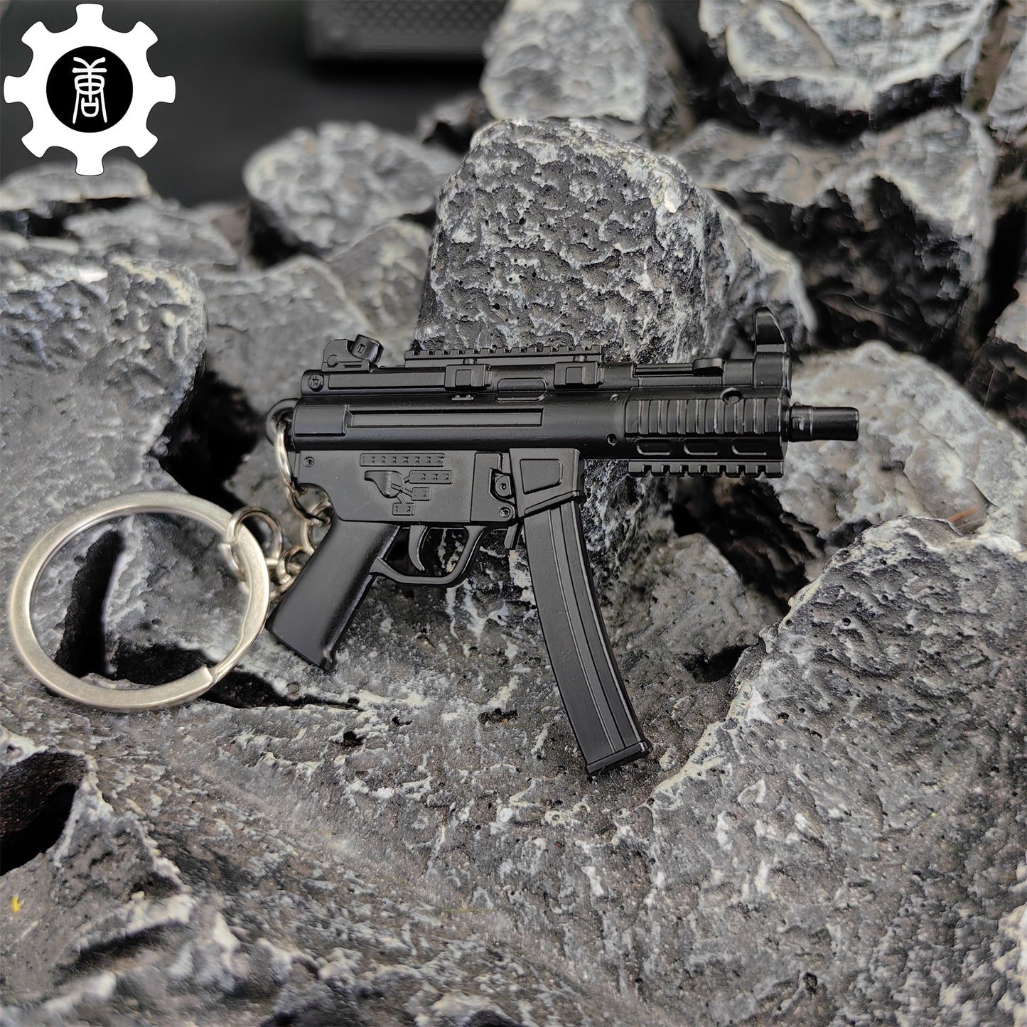 Mp5 Keychain Metal MP5K Mini Submachine Gun Model Keychain – Leones Marvelous Items