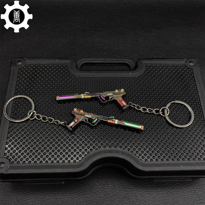 Metal Magepunk Ghost Gun Tiny KeyChain Pendant