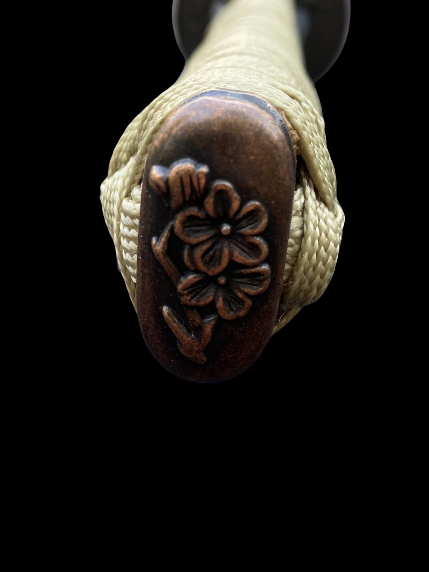 Traditional Japanese Katana Magpie Playing With Plum Blossoms
