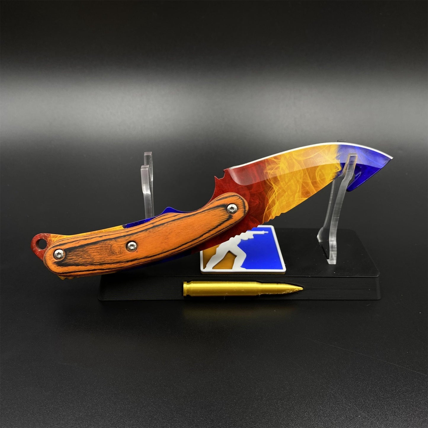 420 Steel CS Marble Fade Skin Gut Knife Outdoor Camping Knife For Collection