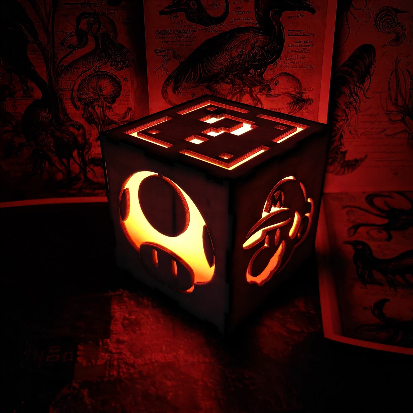 Handmade Mario-Inspired Night Light