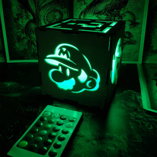 Handmade Mario-Inspired Night Light