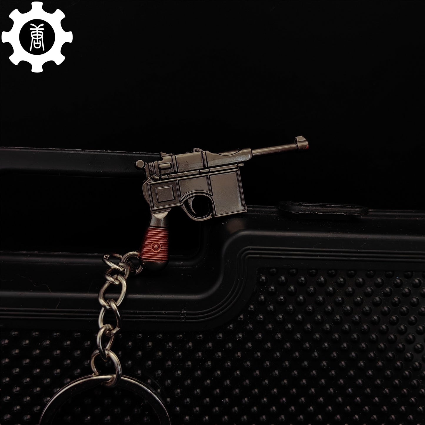 12 In 1 Metal World Famous Pistol Revolver Gun Keychain