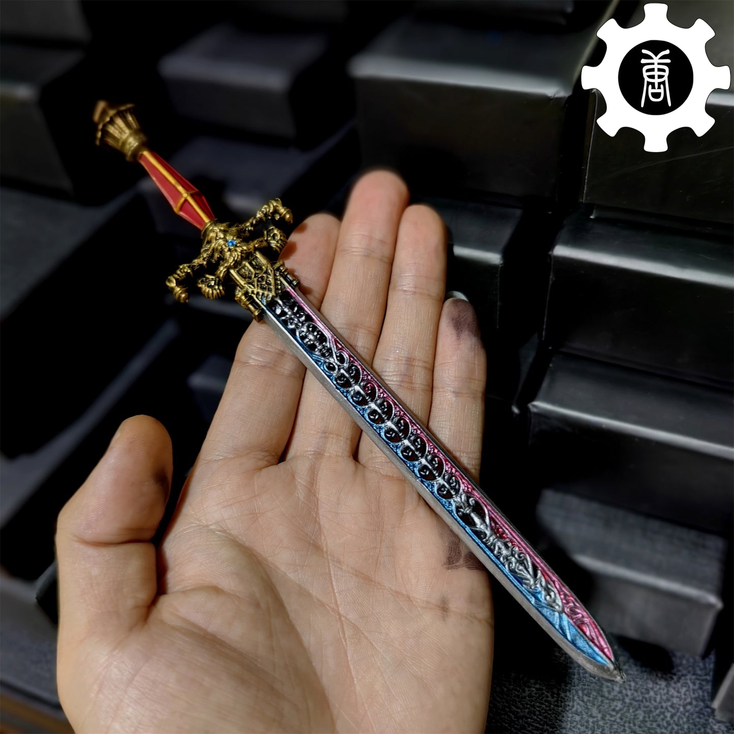 3D Printed 1: 6 Scale Sword Of Night And Flame