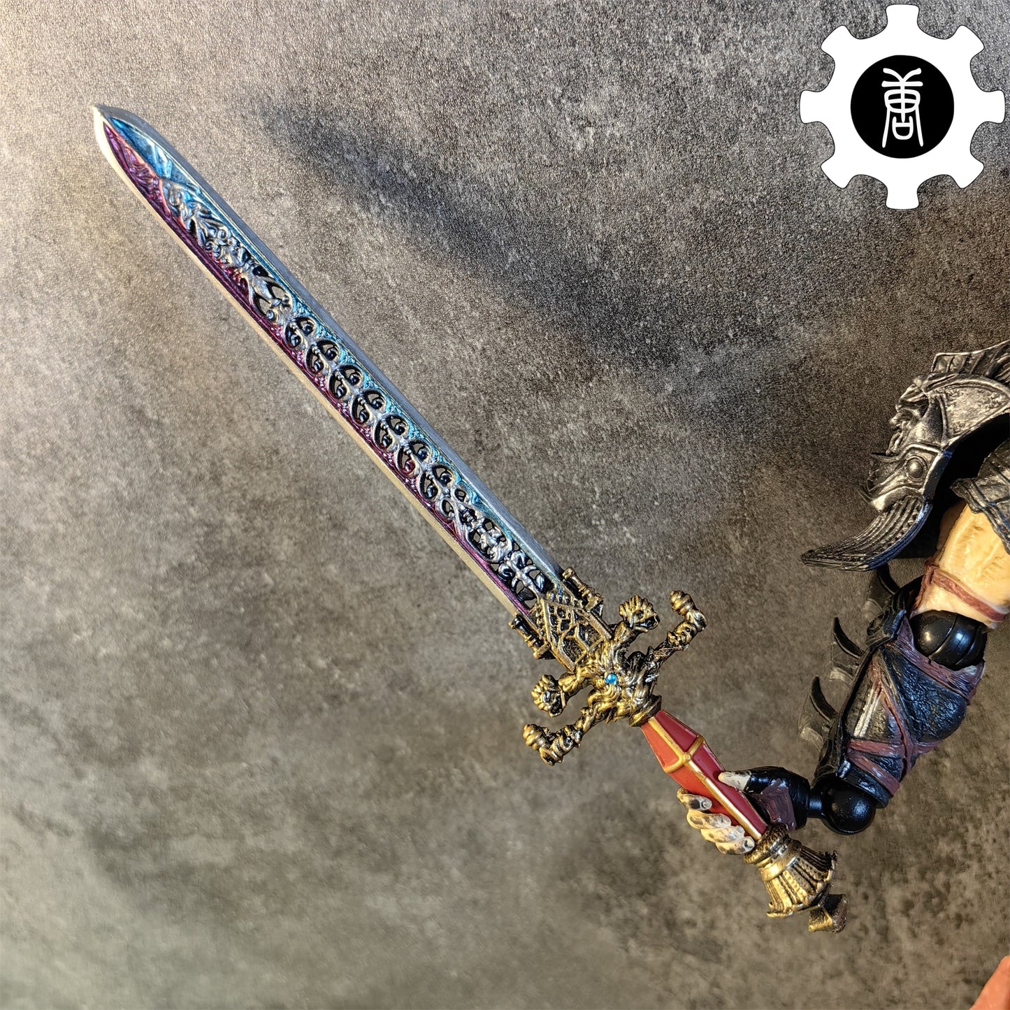 3D Printed 1: 6 Scale Sword Of Night And Flame