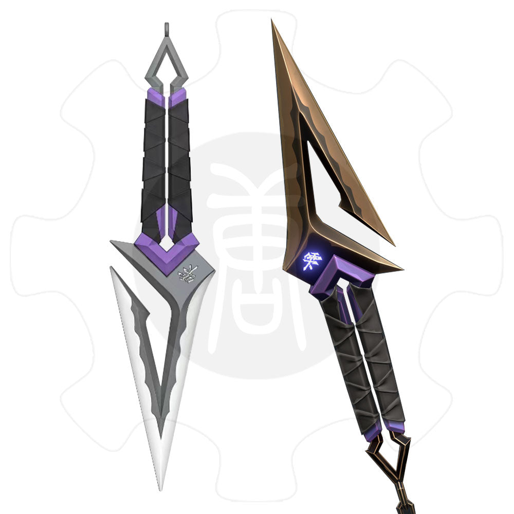 Metal Kuronami no Yaiba Life Size Kuronami Kunai Replica - Dull Blade Collectibles