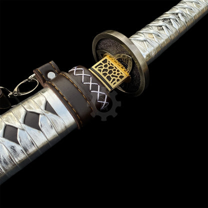 In-Real-Life Michonne Katana Samurai Blade Girl Katana Carbon Steel Version