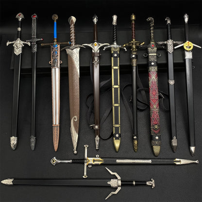 12 in 1 Ultimate Middle Ages Swords Miniature Craft For Display