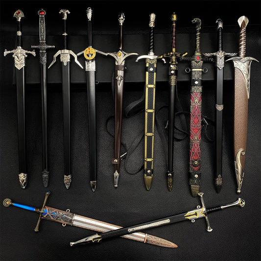 12 in 1 Ultimate Middle Ages Swords Miniature Craft For Display