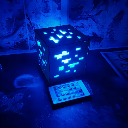 Handmade Minecraft Wooden Lantern Night Light