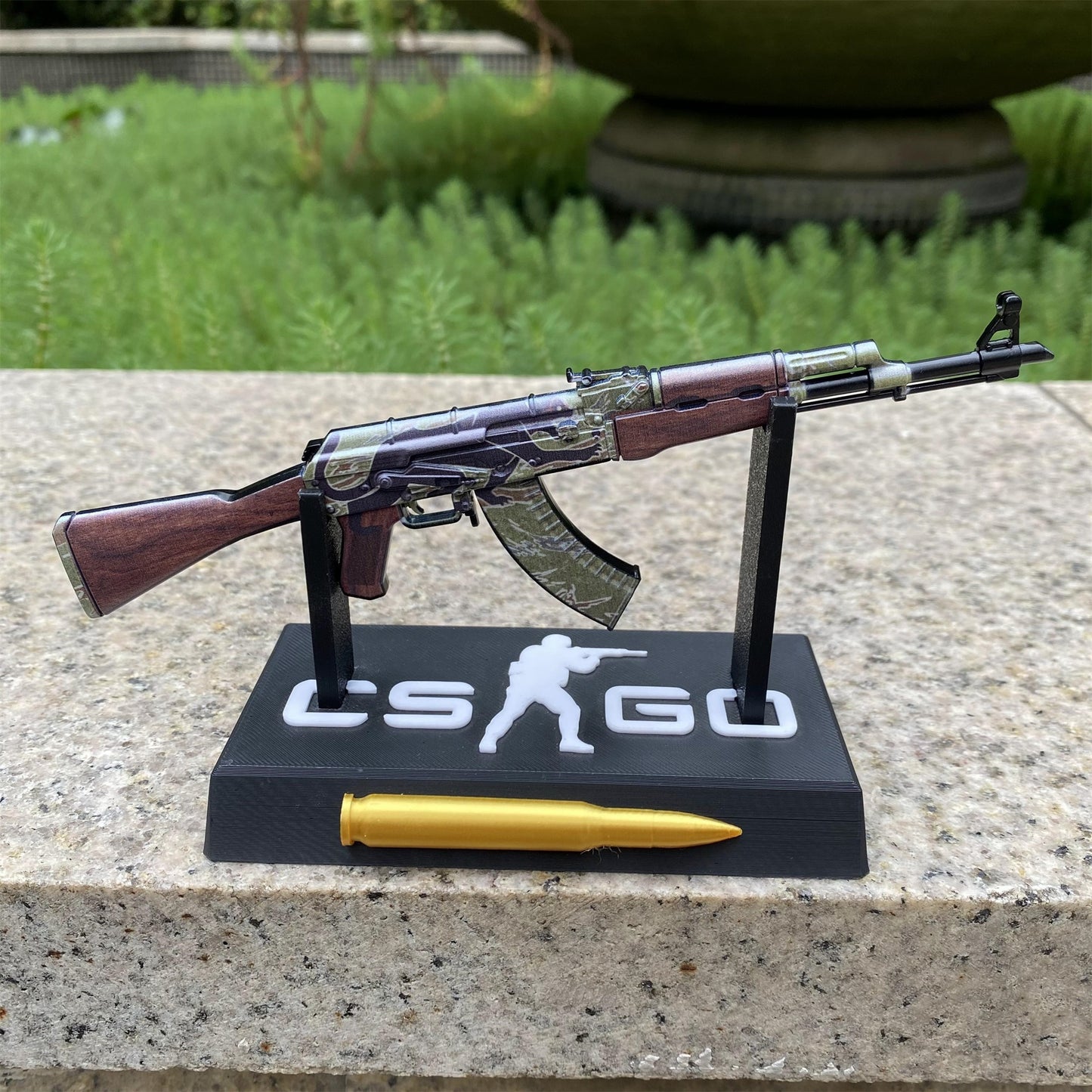 Mini AK-47 Jaguar Metal Model CS2 Game Collectible
