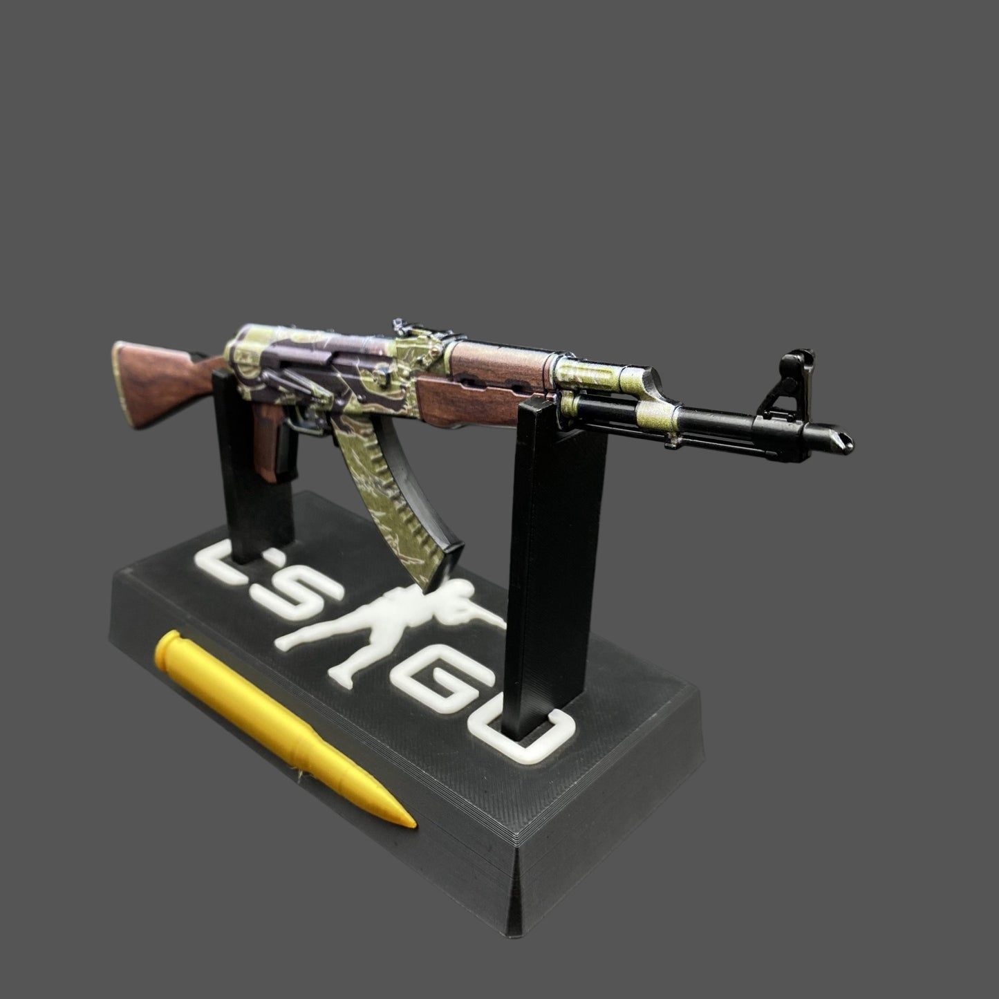 Mini AK-47 Jaguar Metal Model CS2 Game Collectible