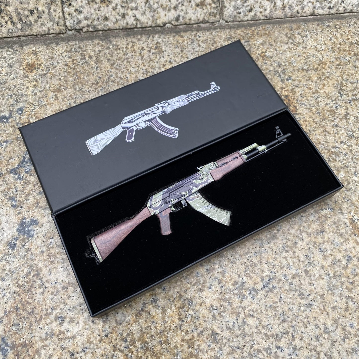 Mini AK-47 Jaguar Metal Model CS2 Game Collectible