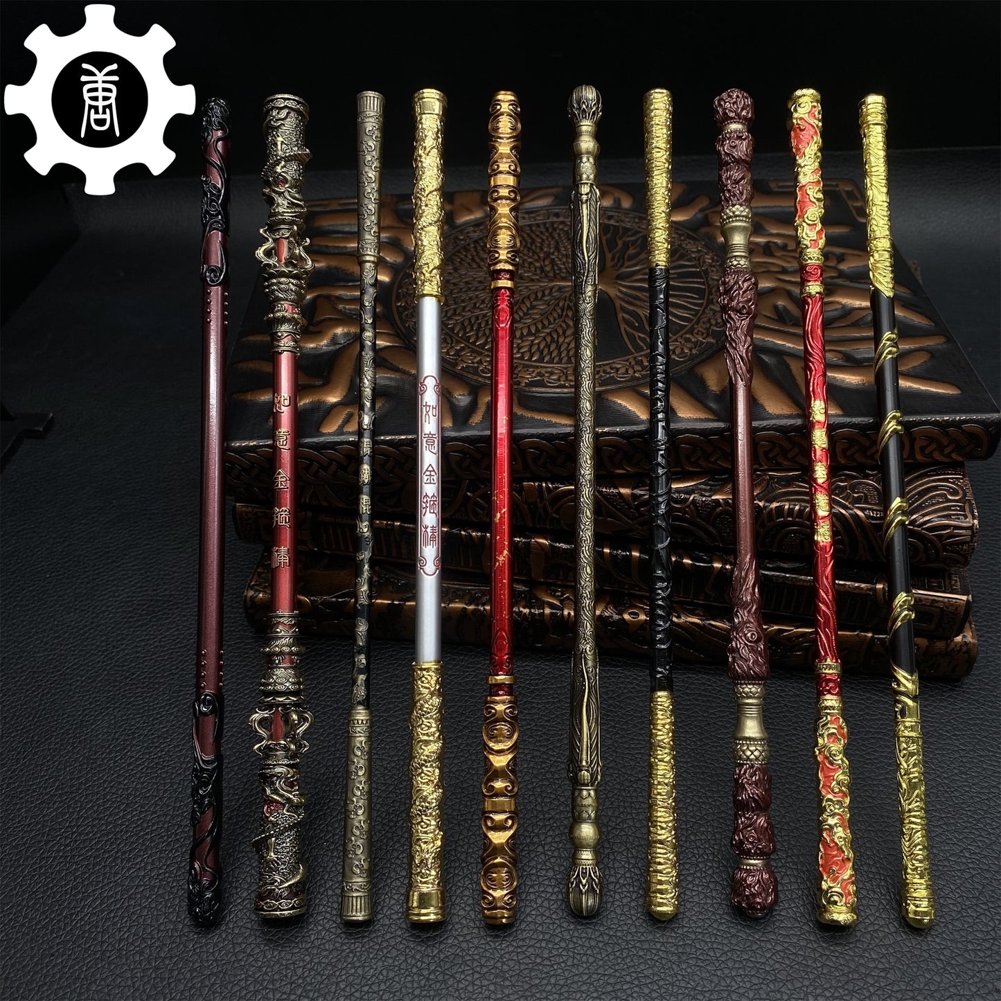 Metal Wukong Bar Monkey King Staff 8.7' Replica 10 In 1 Pack