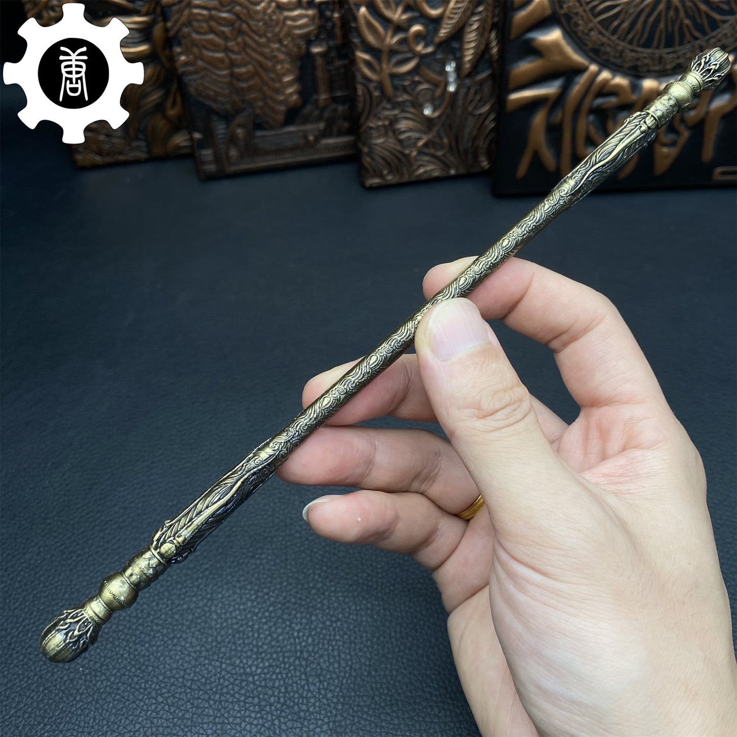 Metal Wukong Bar Monkey King Staff 8.7' Replica 10 In 1 Pack