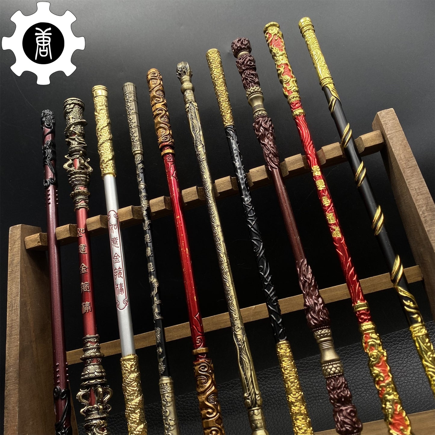 Metal Wukong Bar Monkey King Staff 8.7' Replica 10 In 1 Pack