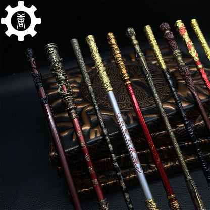 Metal Wukong Bar Monkey King Staff 8.7' Replica 10 In 1 Pack