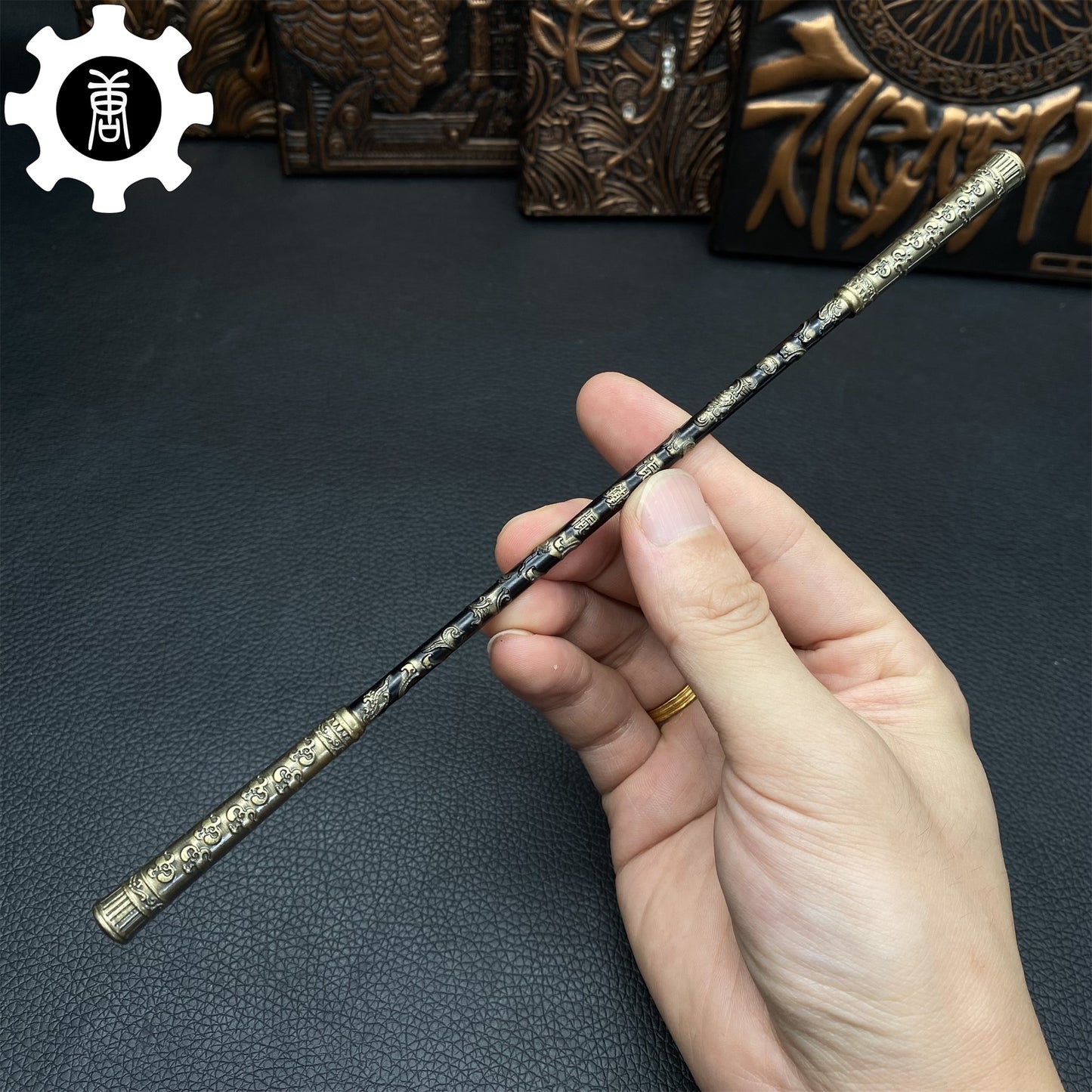Metal Wukong Bar Monkey King Staff 8.7' Replica 10 In 1 Pack