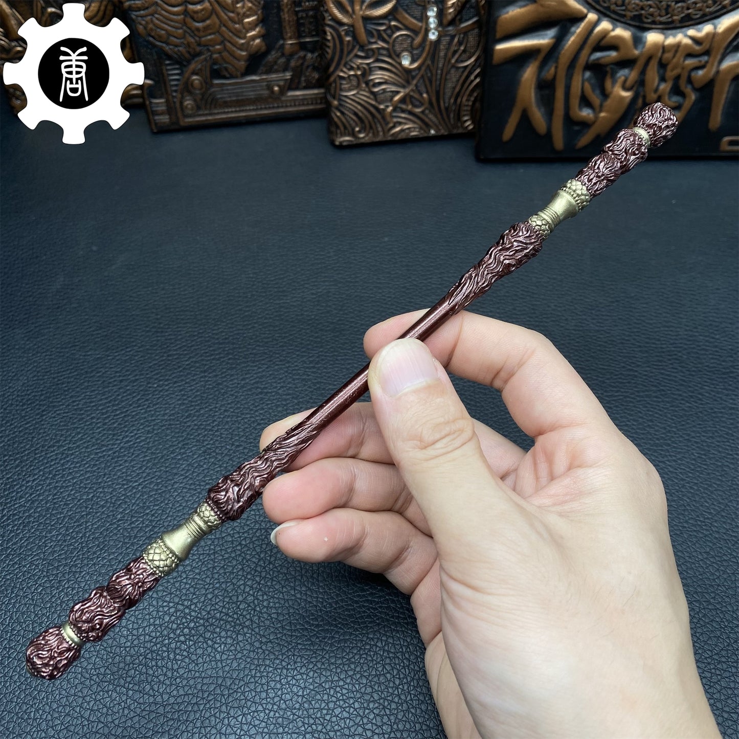 Metal Wukong Bar Monkey King Staff 8.7' Replica 10 In 1 Pack
