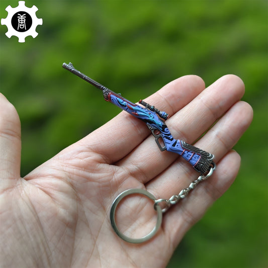 Hot Game Moondash Marshal Gun Keychain Metal Pendant