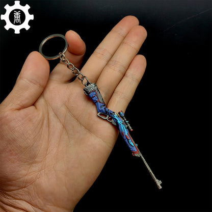 Hot Game Moondash Marshal Gun Keychain Metal Pendant