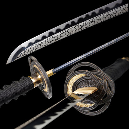 IRL Soul Game Moonveil Magic Katana Prime Carbon Steel Replica For Collection