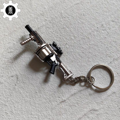 Mini Multiple Grenade Launcher MGL Metal Keychain