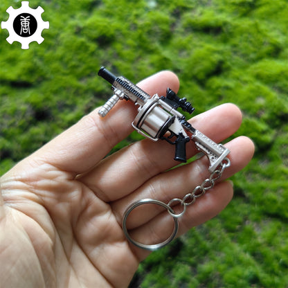 Mini Multiple Grenade Launcher MGL Metal Keychain