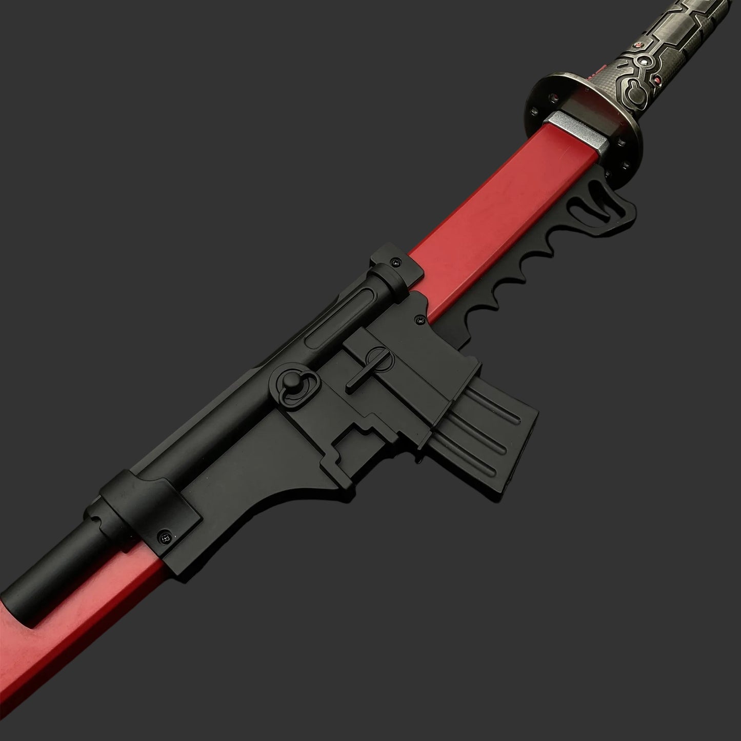 Red Damascus Steel MG Sam's Murasama Katana IRL
