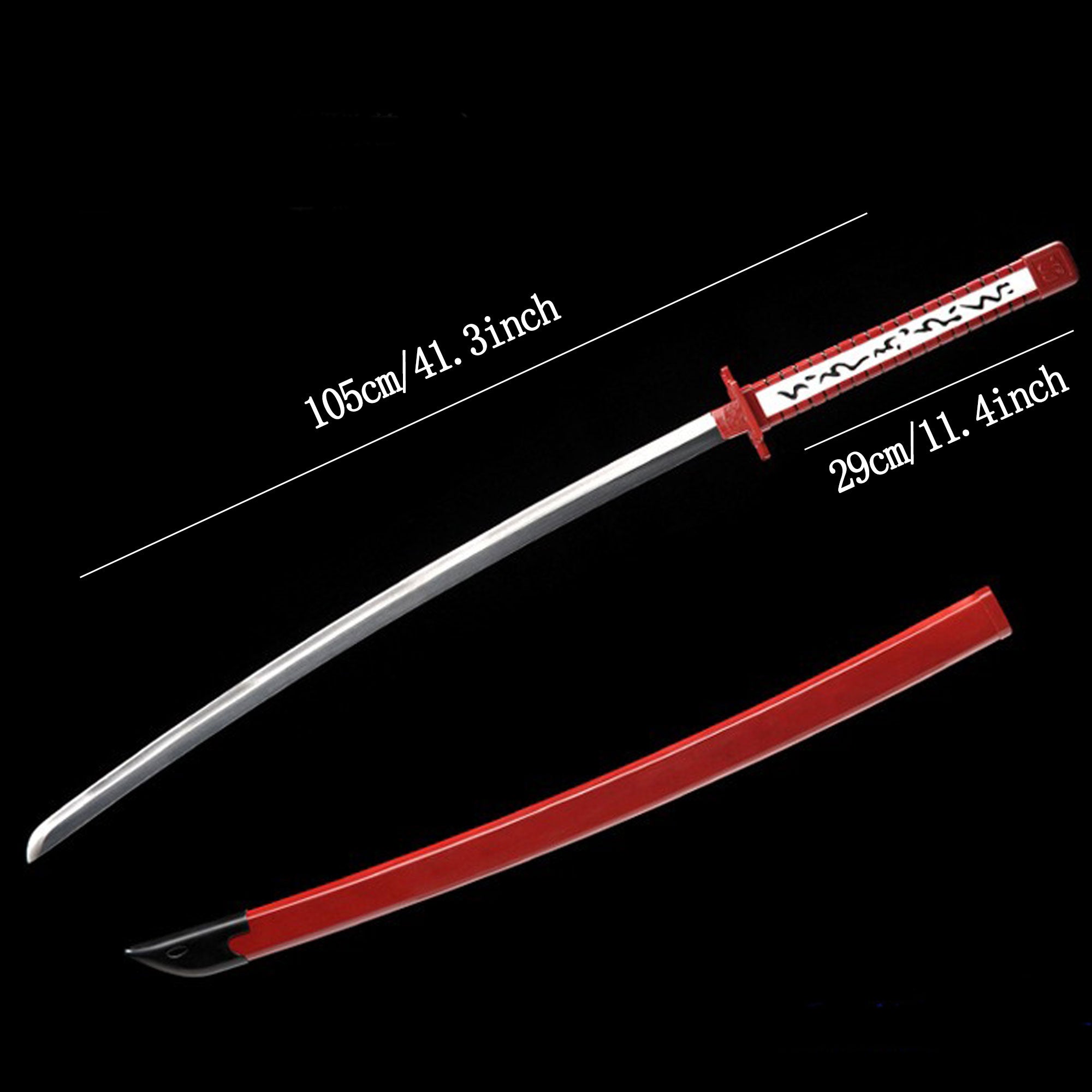 Murasame Katana Red Sword Life-Size Metal Replica Cosplay Prop