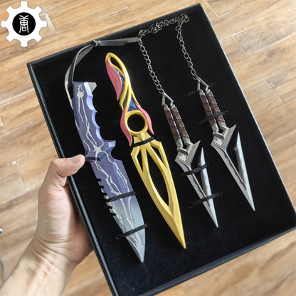 Mystbloom Kunai Smite Knife Kuronami No Yaiba Mini Metal Replica 