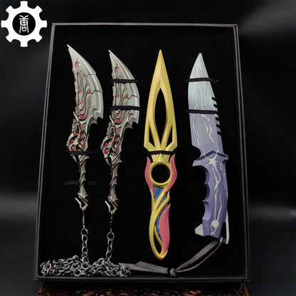 Mystbloom Kunai Smite Knife Blades Of Primordia Mini Metal Replica 