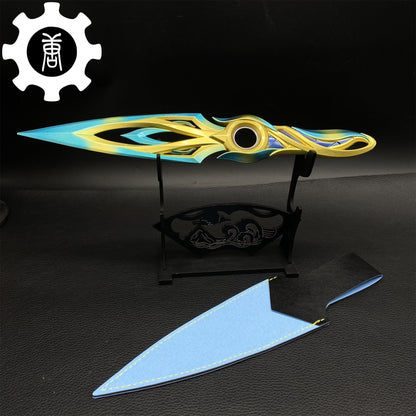 Metal Dull Blade Mystbloom Kunai 11'' Game Prop 3 Colors