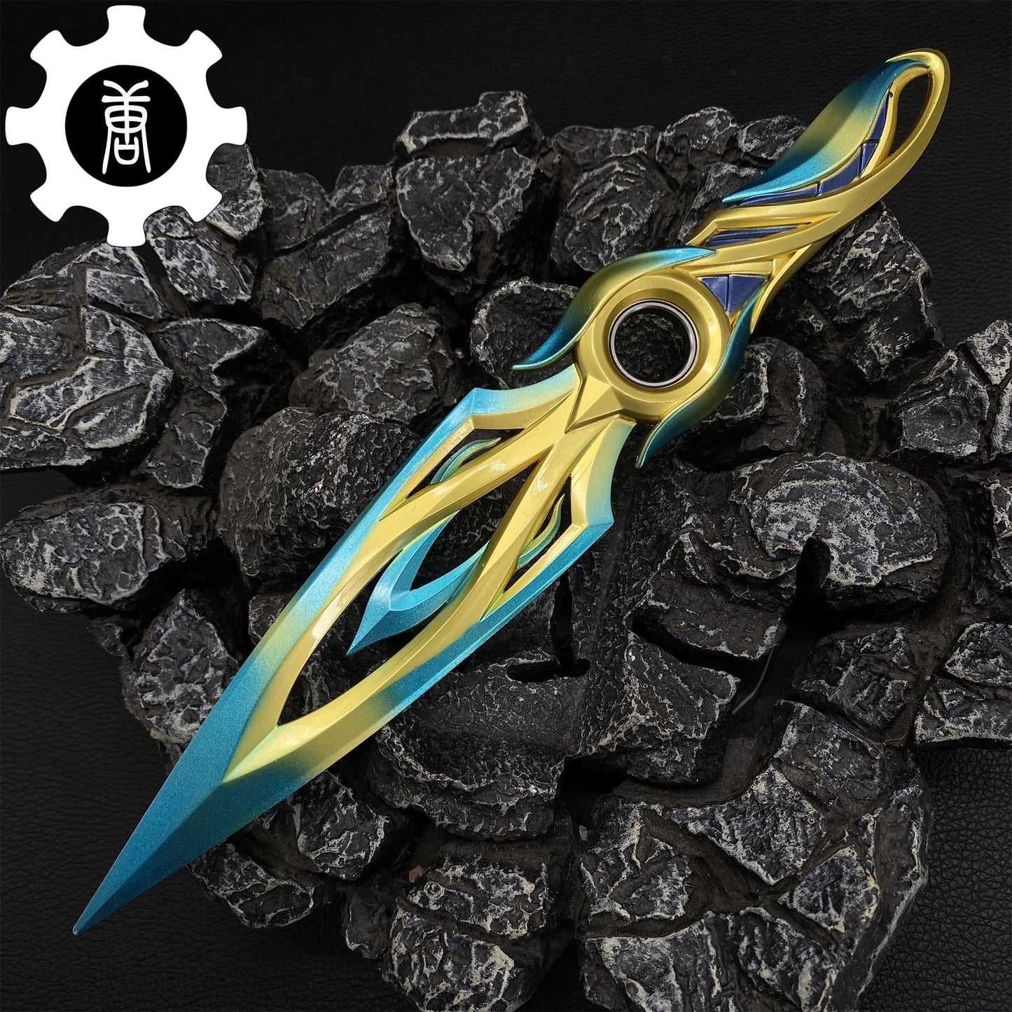 Metal Dull Blade Mystbloom Kunai 11'' Game Prop 3 Colors
