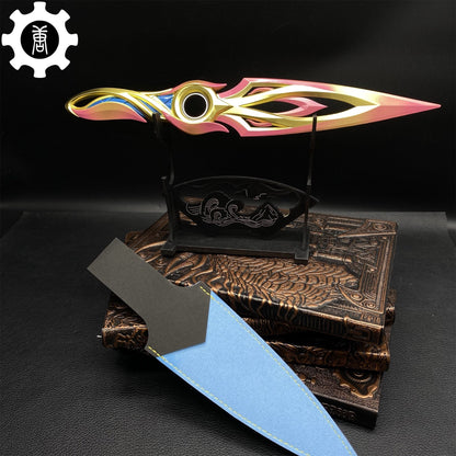 Metal Dull Blade Mystbloom Kunai 11'' Game Prop 3 Colors
