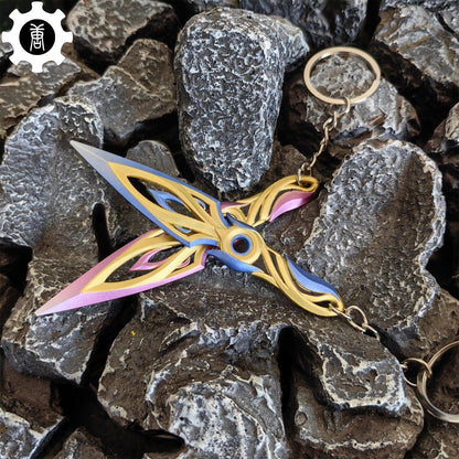Metal Mystbloom Kunai Tiny Keychain Pendant