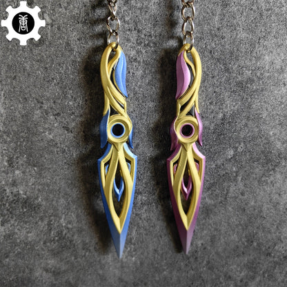 Metal Mystbloom Kunai Tiny Keychain Pendant