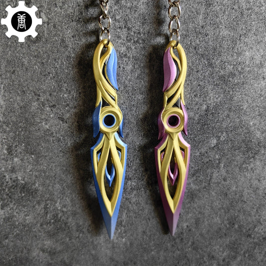 Metal Mystbloom Kunai Tiny Keychain Pendant