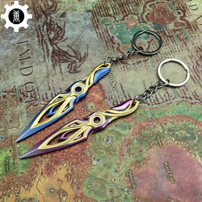 Metal Mystbloom Kunai Tiny Keychain Pendant